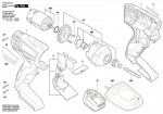 Bosch 3 603 J80 301 Advancedimpactdrive 18 Impact Wrench 18 V / Eu Spare Parts